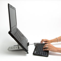 Goldtouch Go! Travel Laptop and Tablet Stand (Aluminum)